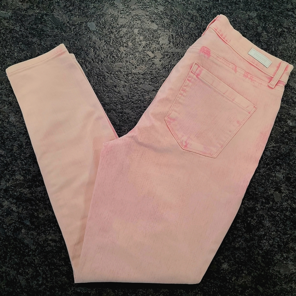 BLANK NYC The Bond Mid-Rise Skinny Pink Denim Jeans Barbiecore Y2K Pants